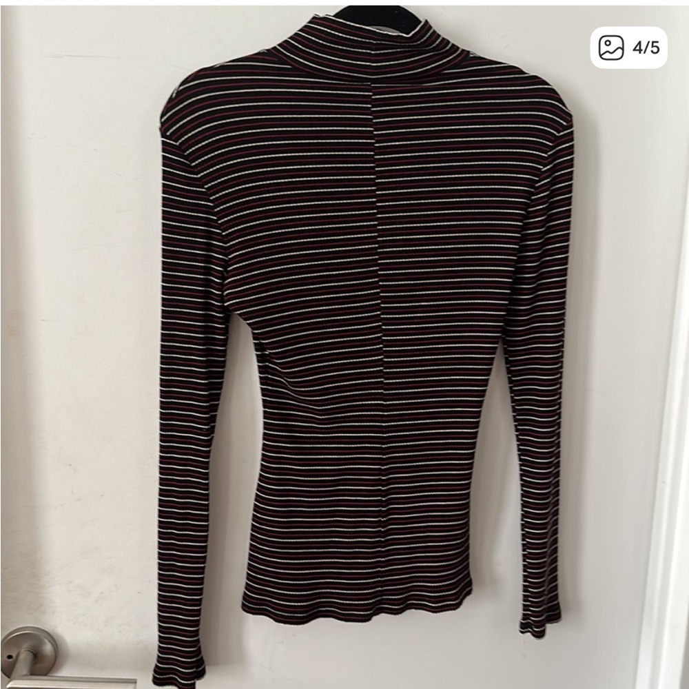 Reformation - Long Sleeve Striped Turtleneck - Picture 3 of 5